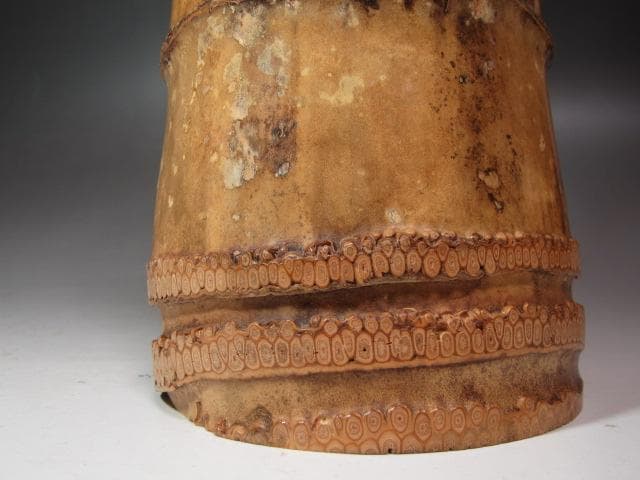 ★　黒田正玄　竹置筒花入　雲海　裏千家　十五代　鵬雲斎の花押★x602