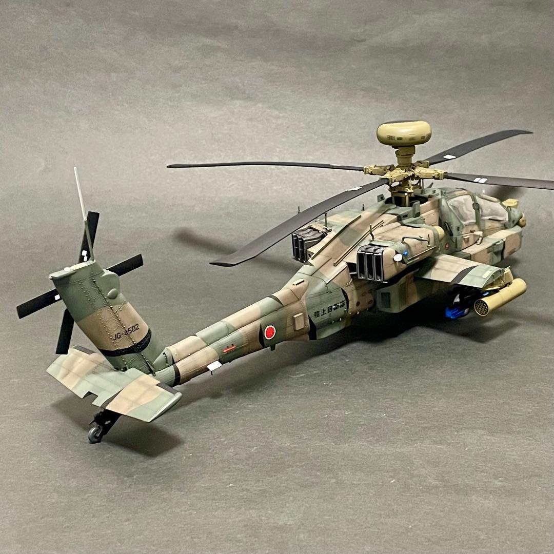 【完成品】 ハセガワ 1/48 AH-64D アパッチロングボウ 陸上自衛隊