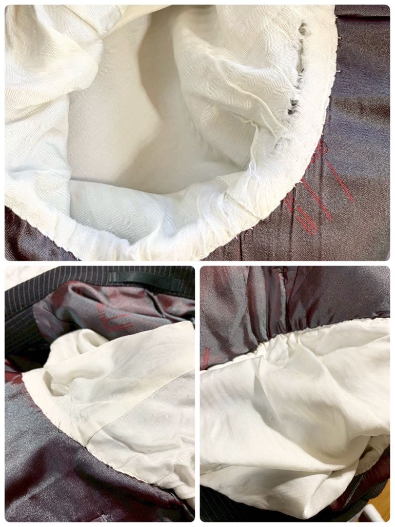 dunhill　ダンヒル　3ピース　ストライプ　スーツ　セットアップ　オーダー