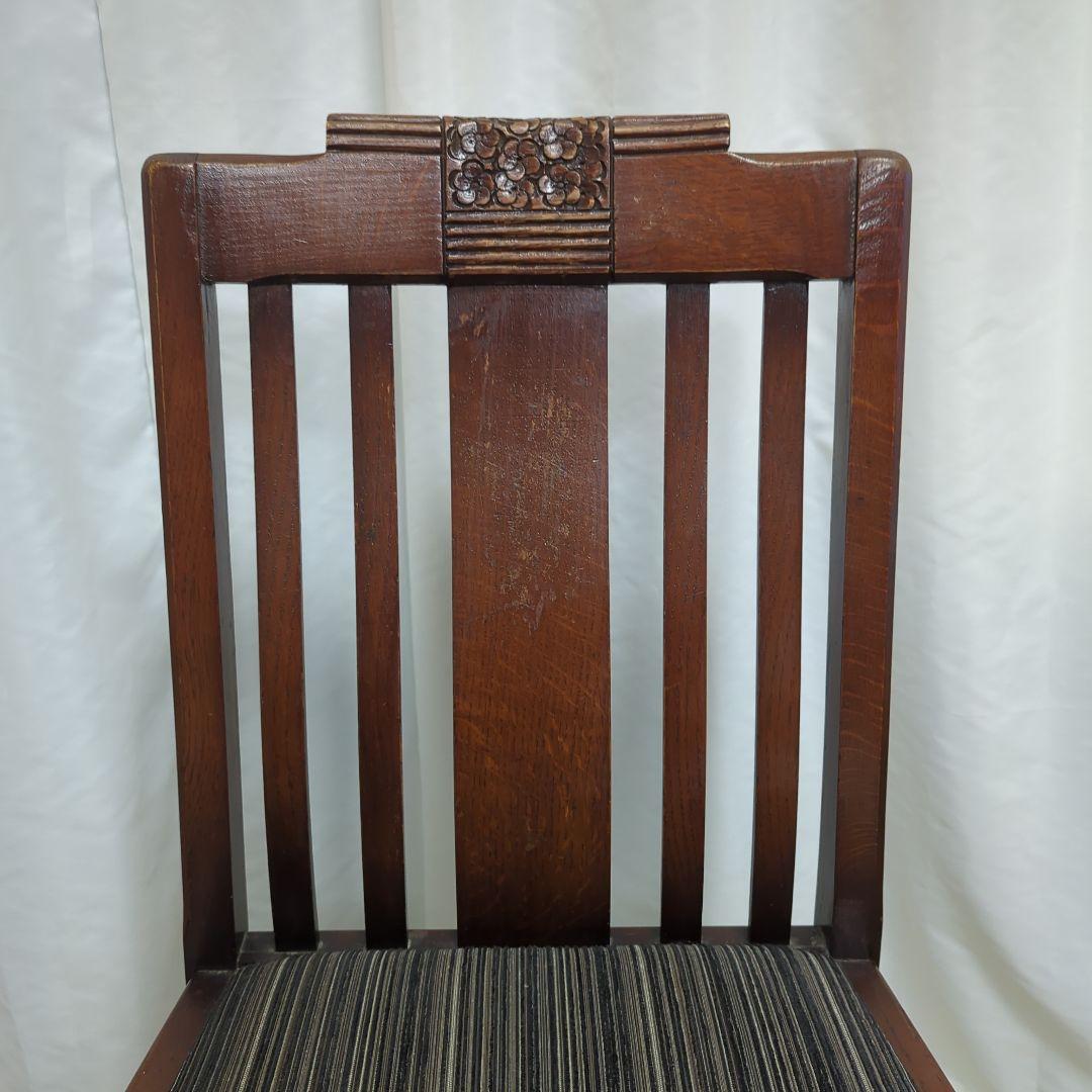 1930年代　英国アンティーク　オークチェア　◆状態良好・美品