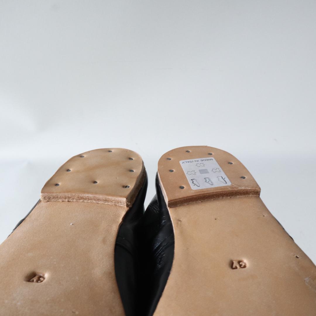 未使用品　ポルセリ　バレエシューズ 37 23〜23.5cm ブラック