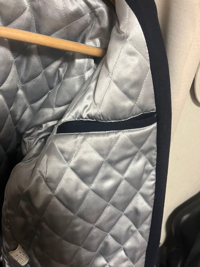 Champion スタジャン ネイビー/アイボリー