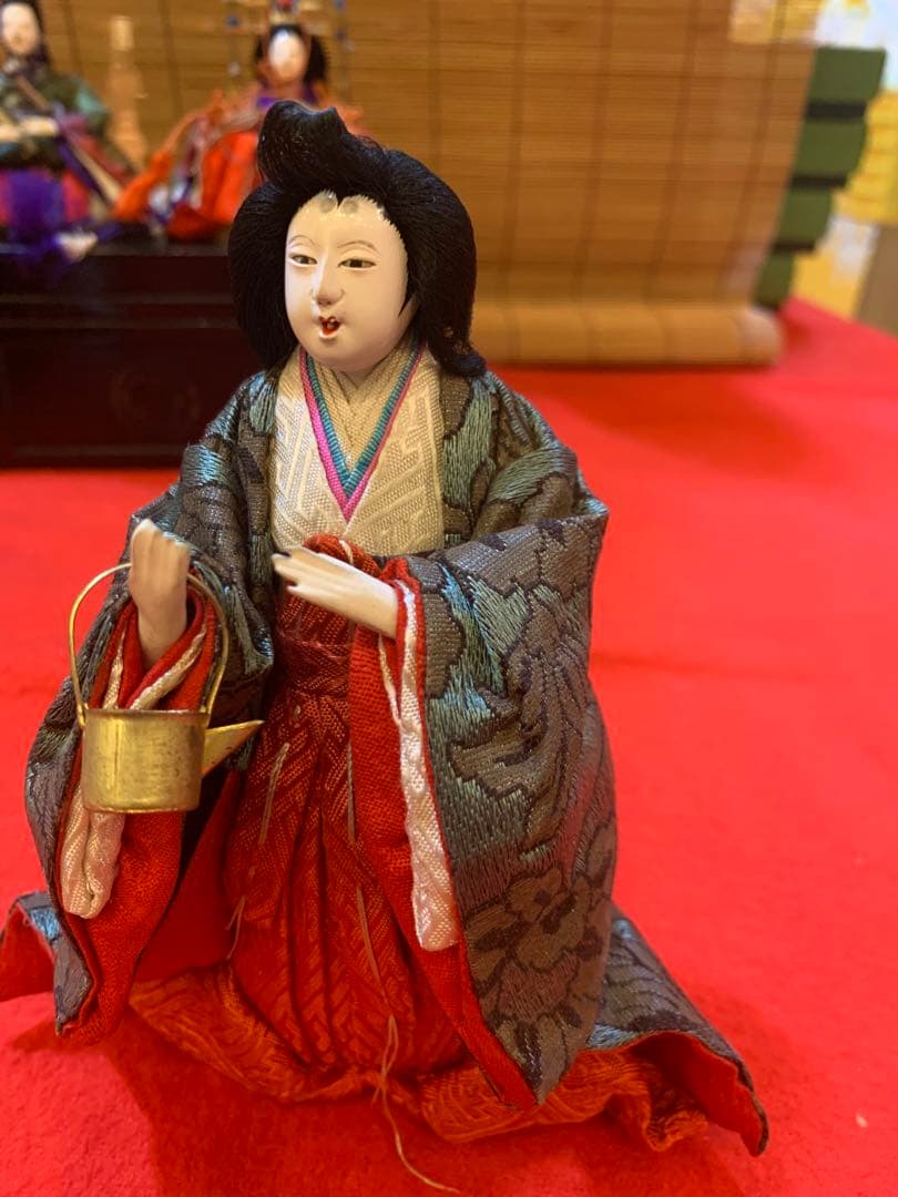 雛人形　お内裏様　アンティーク　蔵出し　大正　昭和初期