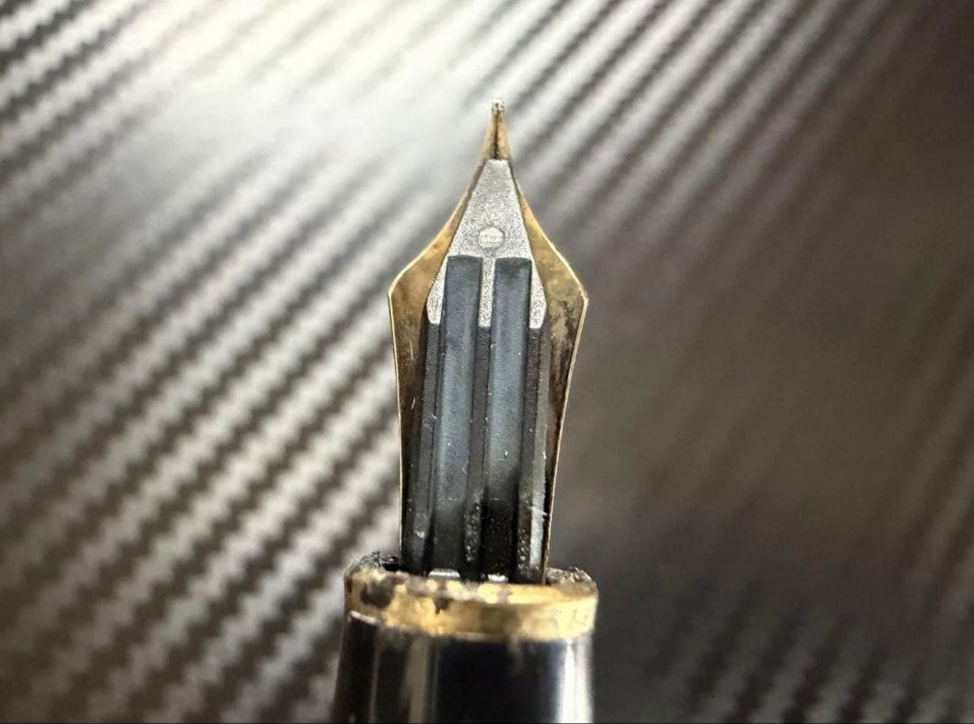 美品 モンブラン マイスターシュテュック 144 ブラック 全金 EF 万年筆