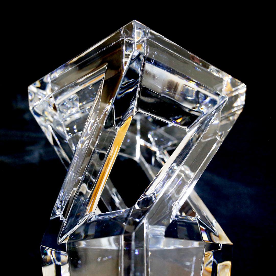 【極美品 送料込み】バカラ アーキテクチャー クリスタル フラワーベース 花瓶