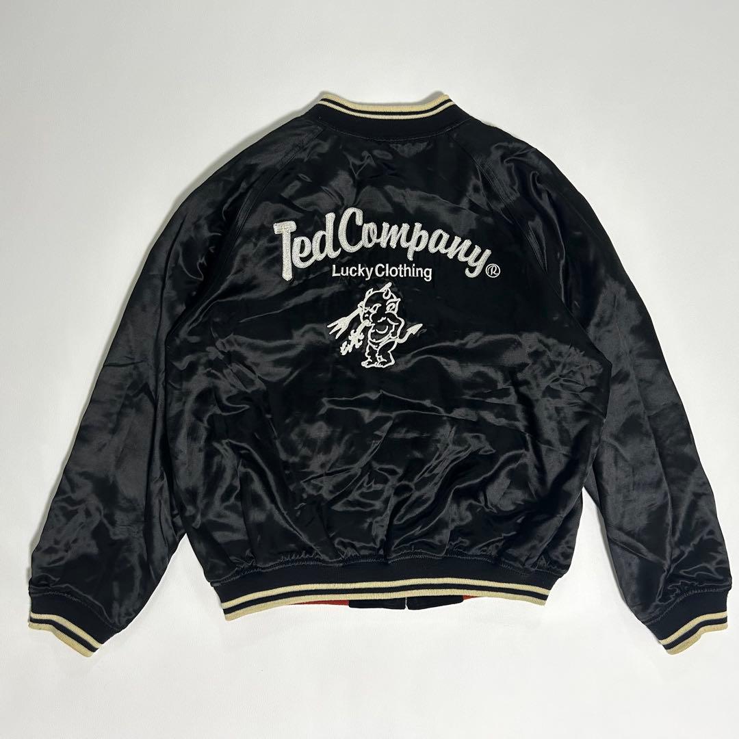 【希少】TEDMAN テッドマン リバーシブル スタジャン 42 黒× 刺繍
