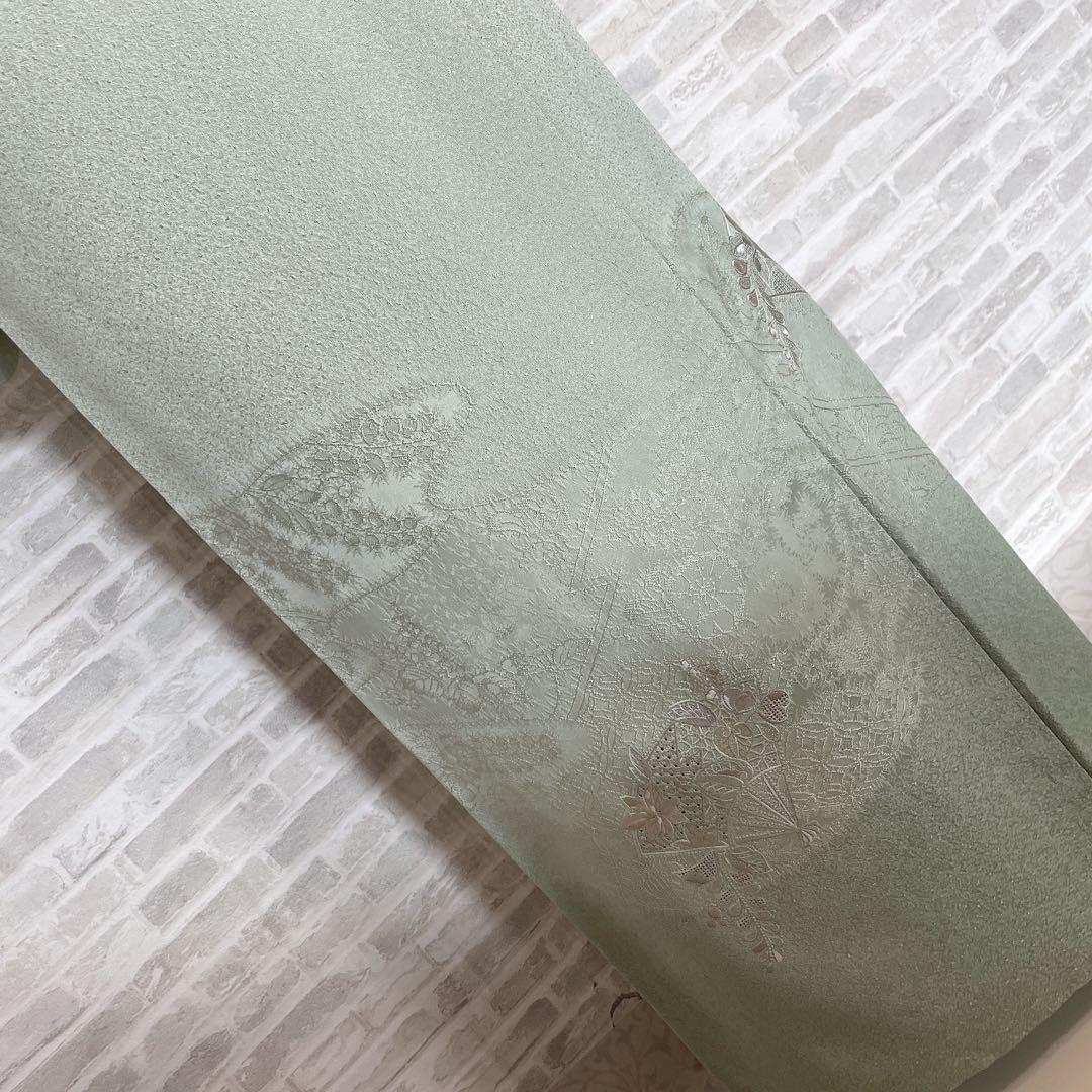 訪問着　フルセット　辻ヶ花　汕頭刺繍　扇子　気品ある雰囲気　雅やか　入学式　L4