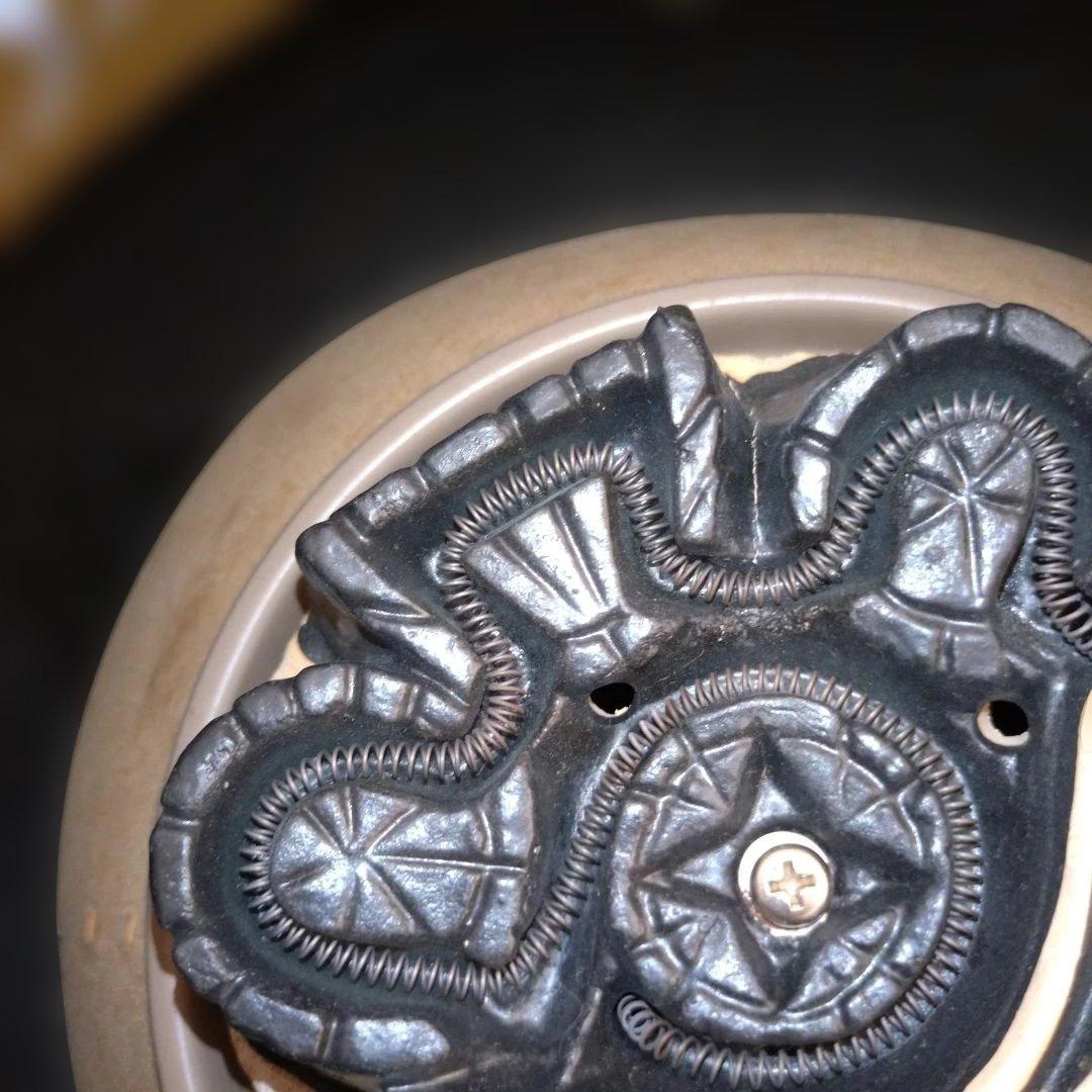 さ*！様 【風炉型電熱器】✭鬼面風炉✭野々田商店✭未使用✭敷板なし