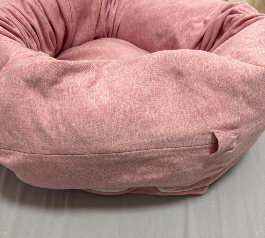 Mutter オーガニックコットン 【ドーナツタイプ】犬用ベットMサイズ ピンク