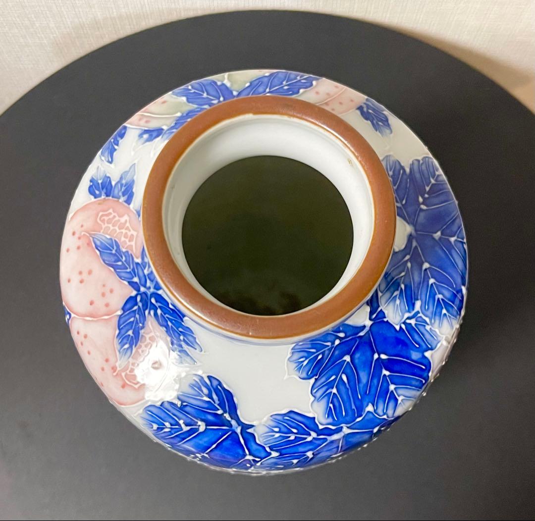 瀬戸焼　河本礫亭　花瓶