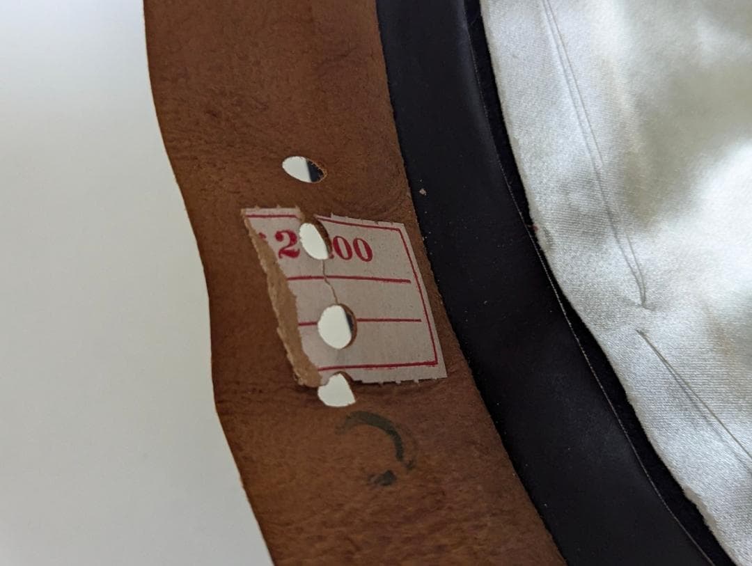 Cavanagh 50sヴィンテージ USA製ホンブルグハット 紺 57cm