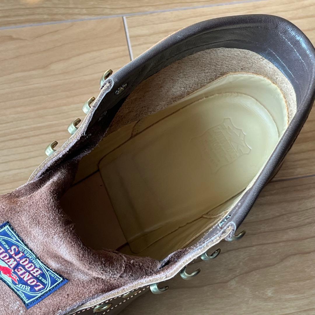 【新品同様】ロン・ウルフLONEWOLF ワイヤーマンブーツ サイズ9 ブラウン