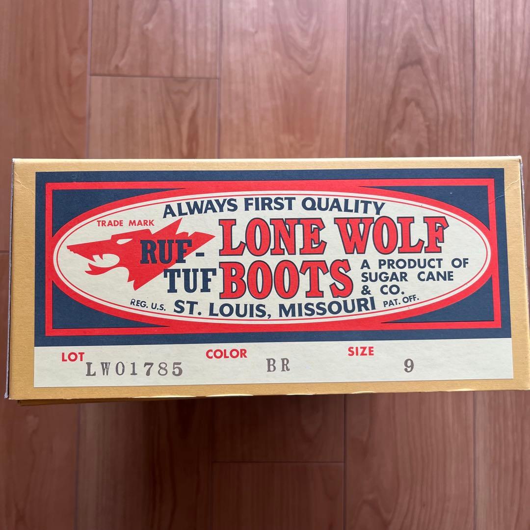 【新品同様】ロン・ウルフLONEWOLF ワイヤーマンブーツ サイズ9 ブラウン