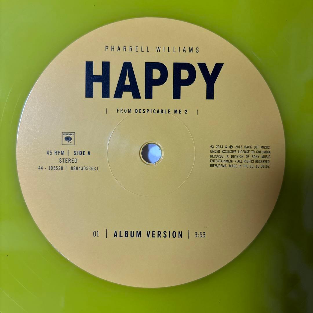 ⭐︎レア盤⭐︎ Pharrell Williams / HAPPY （美品）送料無料