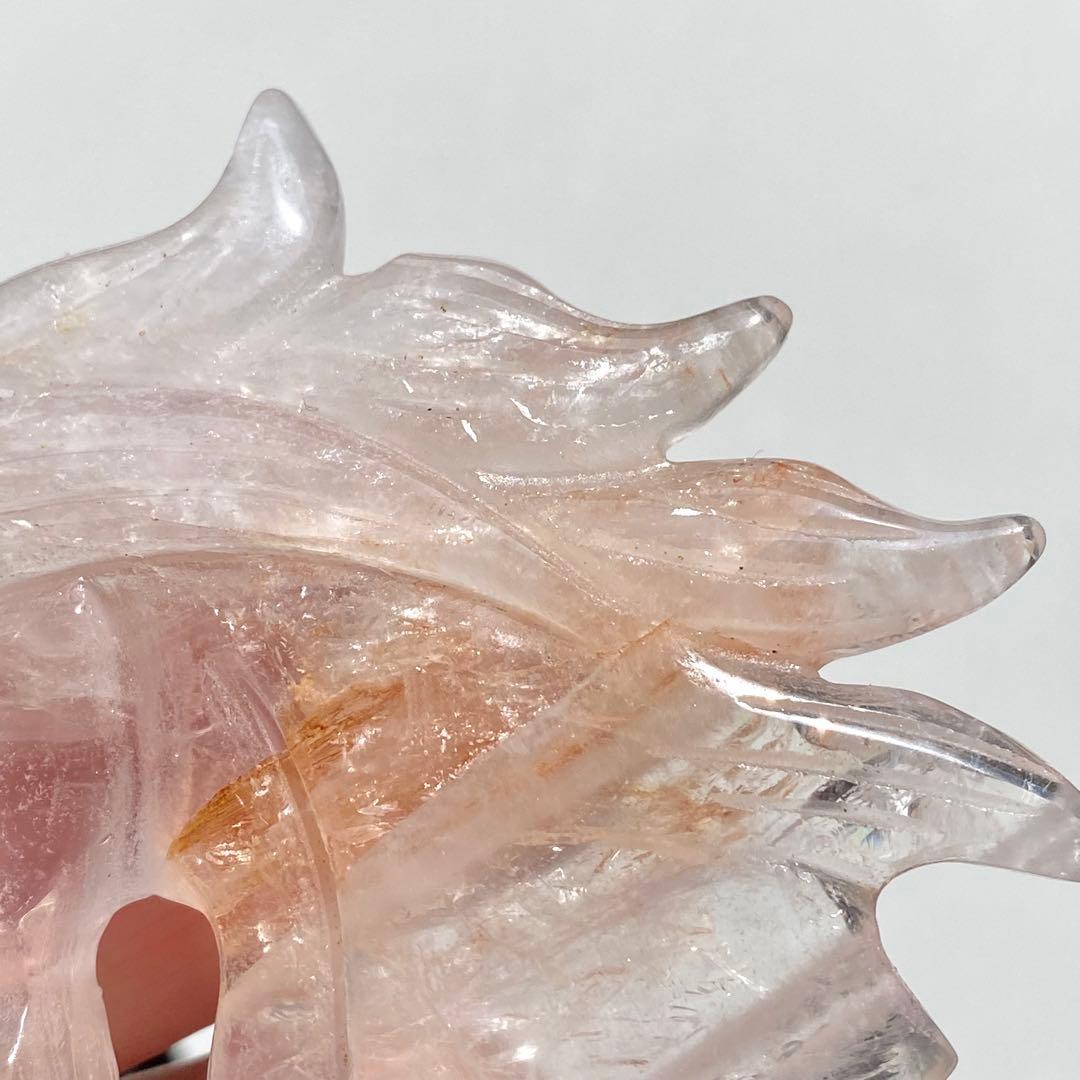 【 天然石 ローズクォーツ ゴールデンヒーラー 共生 ユニコーン ペガサス 】