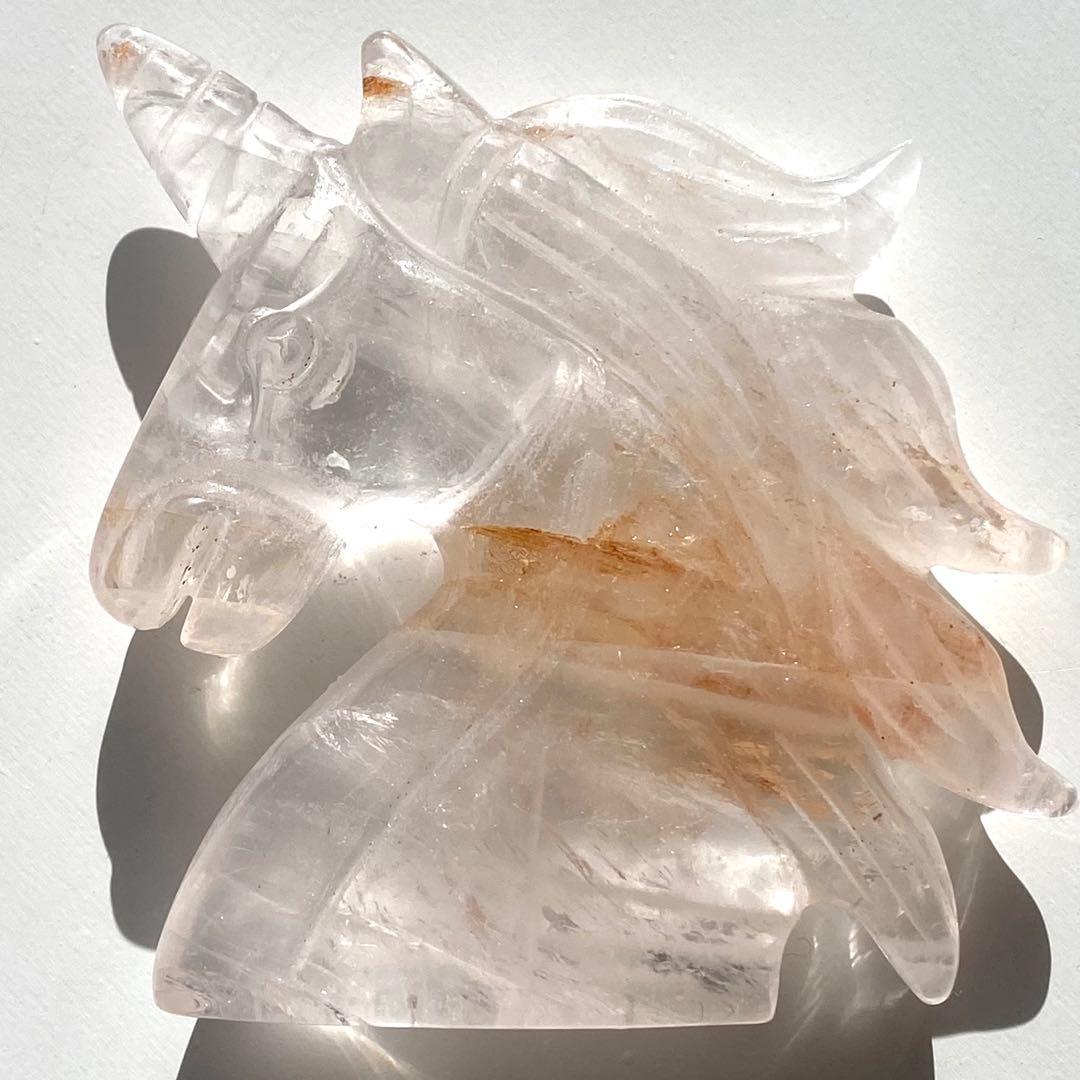【 天然石 ローズクォーツ ゴールデンヒーラー 共生 ユニコーン ペガサス 】
