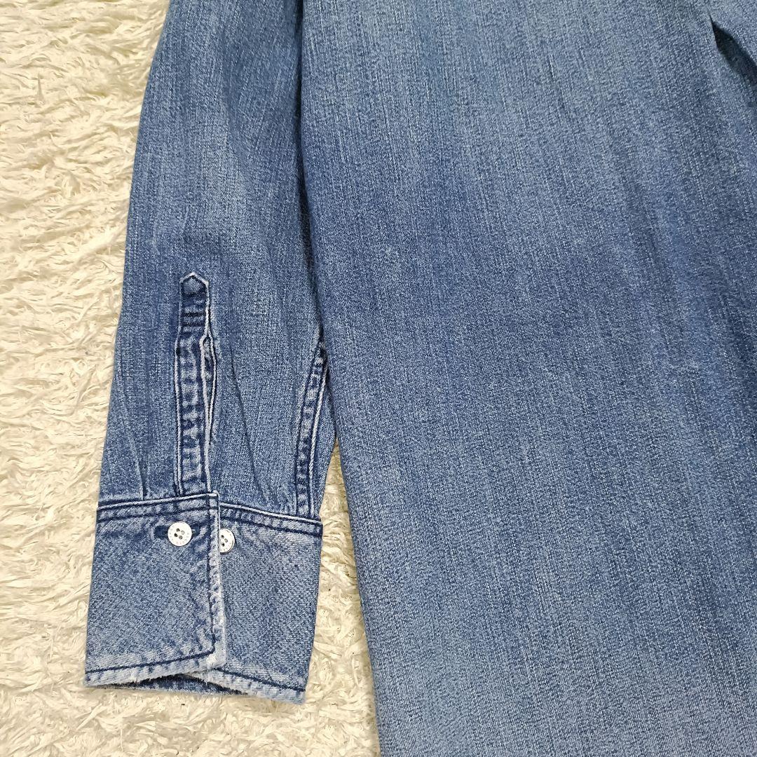 【新品タグ付】アッパーハイツ THE FLUTTER オーバーサイズデニムシャツ