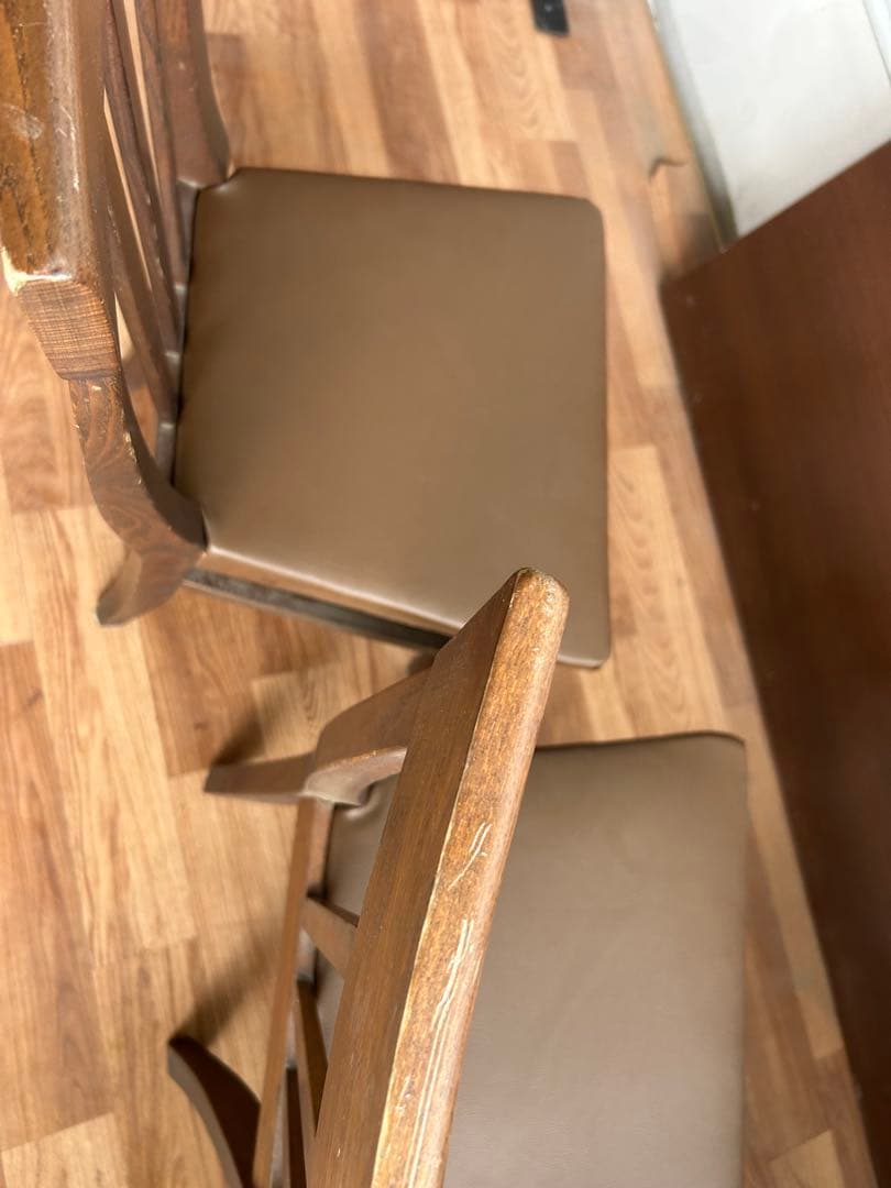 341 カリモク木製チェア2脚セット 北欧ナチュラル おしゃれ ダイニングチェア