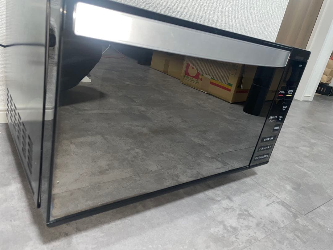 アイリスオーヤマ 電子レンジ MO-FM1805-B ミラーガラス 2022年製