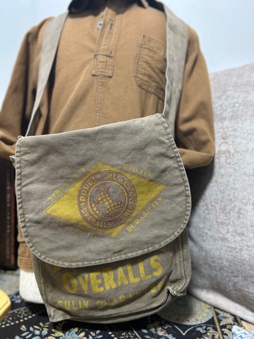 雰囲気抜群　RRL キャンバス　ダック　ショルダーバッグ　 斜め掛け