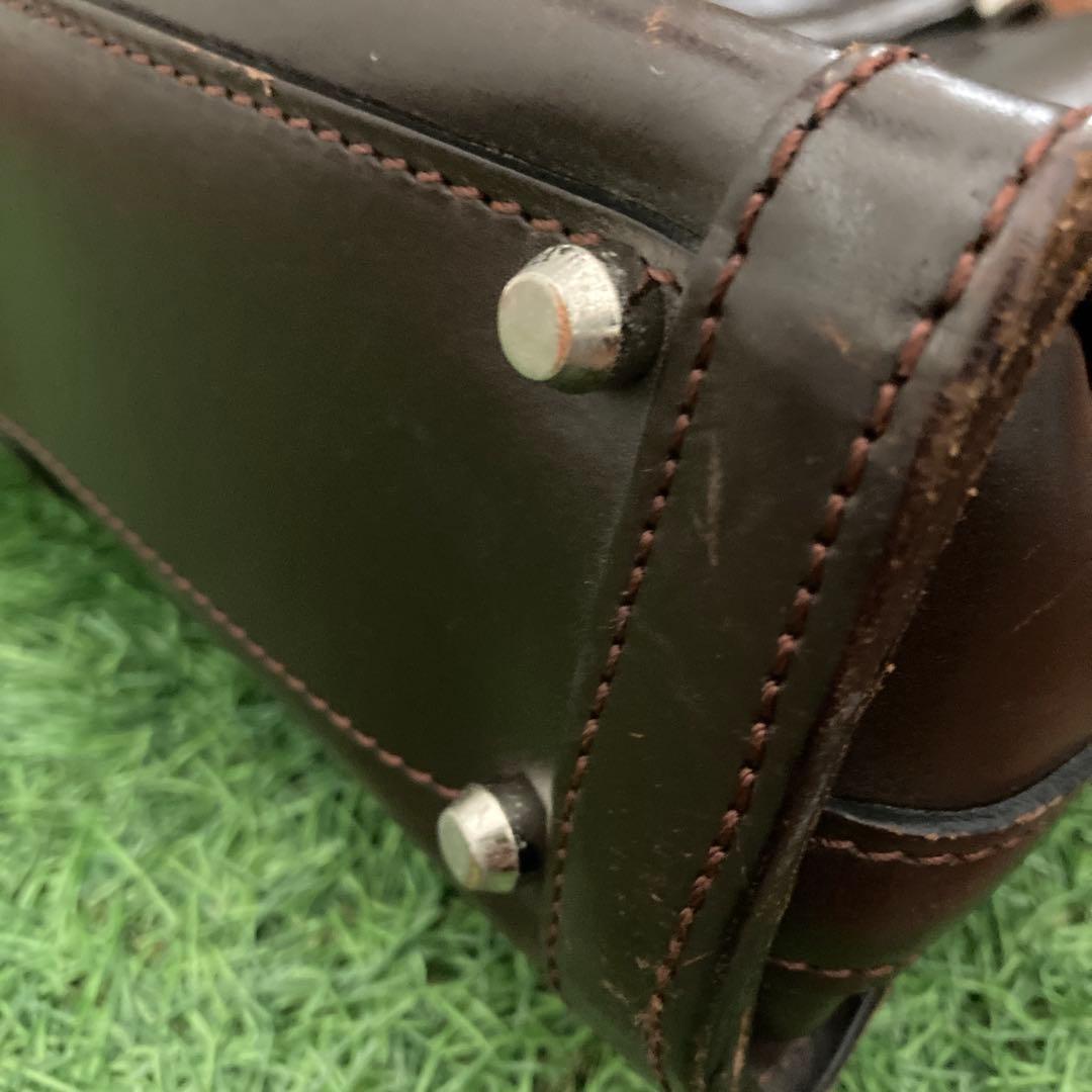 万双　ビジネスバッグ　ブライドル　シングル天ファスナー