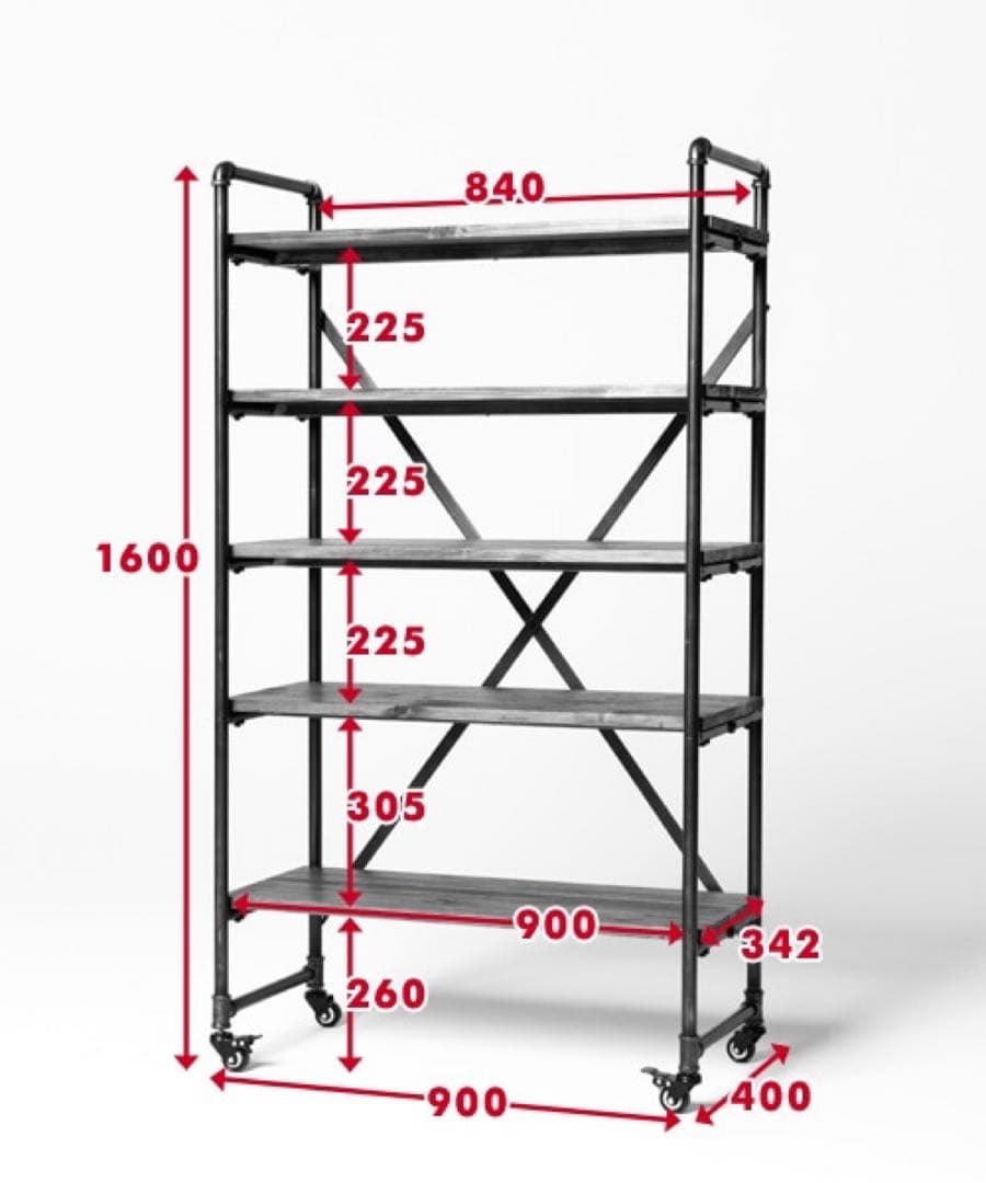 ⭐️ロマン［幅90cm］5レイヤーシェルフ/クラフトマンシリーズ【大型家具】