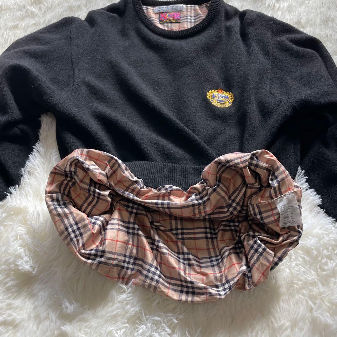 ♡良品 Burberrys × GORE-TEX リバーシブル ニット　M