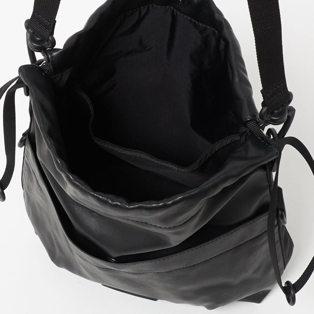 ＜BAICYCLON＞レザーライク ドロー ストリング 巾着 バッグ