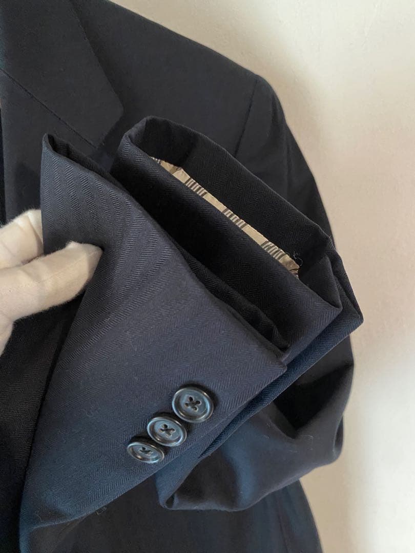 名作 ブルックスブラザーズ スーツ ストライプ hbt ネイビー