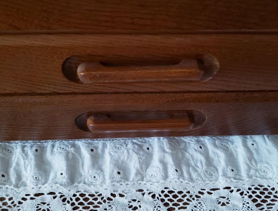 アンティーク レトロ 木製 ソーイングボックス 裁縫箱