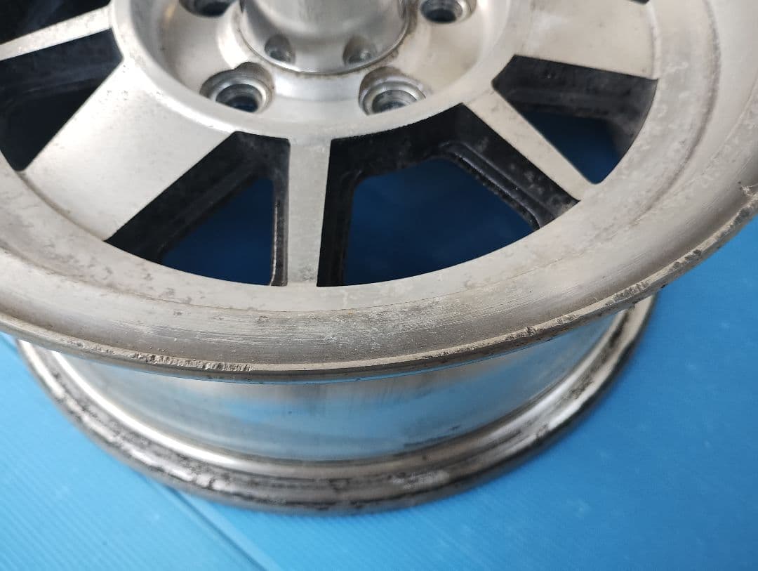 希少 5穴 114.3 14インチ RIKEN ALDASH 中古品 エンケイ