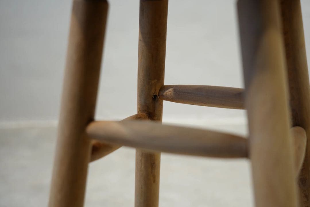 丸スツール　古木　昭和レトロ　ビンテージ椅子