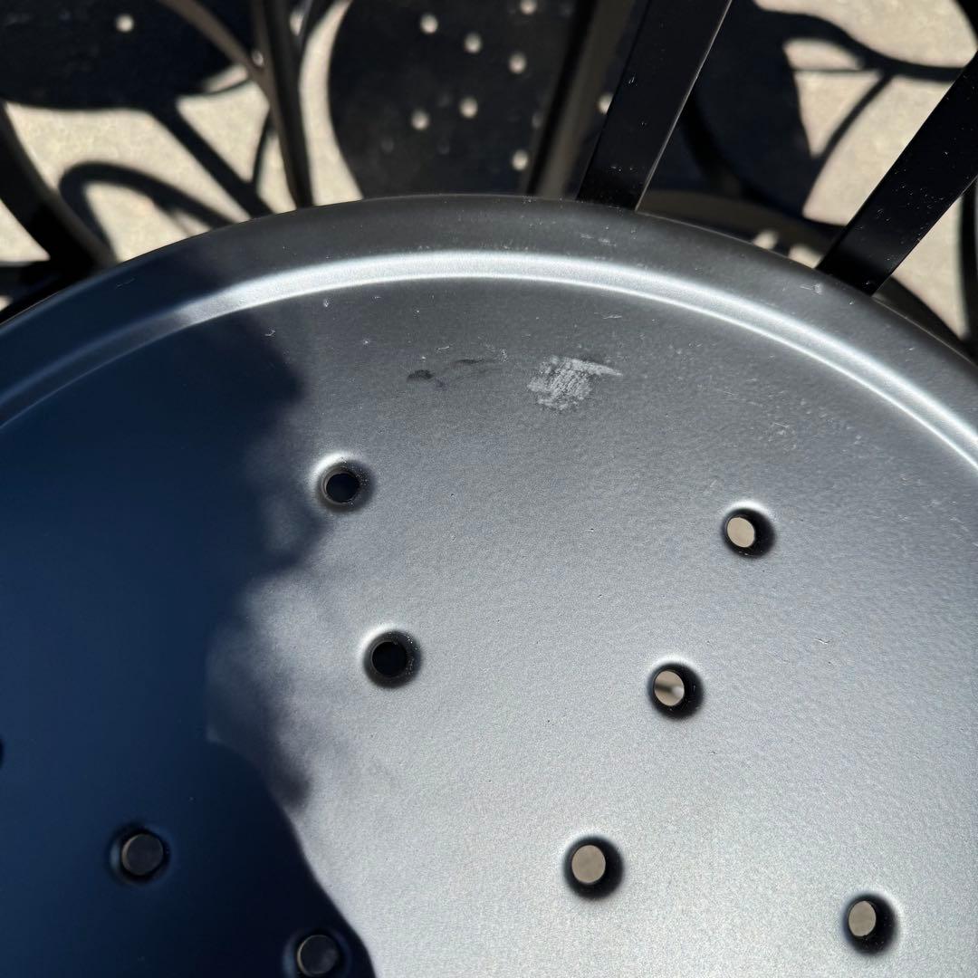 【新潟県魚沼市直接引き取り限定】ノーザンオハイオ　ガーデンチェア　ブラック 6脚