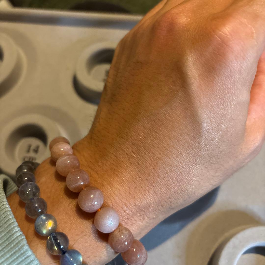 綺麗なオレンジムーンストーン！ズーンとくる！綺麗！