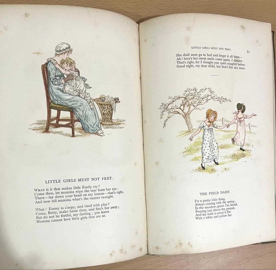 NO371 稀少 古書 アンティーク 洋書 絵本　ケイト グリーナウェイ