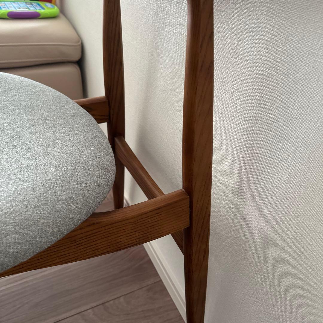 Noce チェアRY54ウォールナット/グレー　引き取り割引5000円