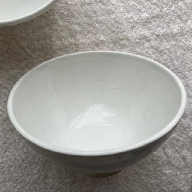 レア◆2コ◆ショワジールロワ小ぶりなカフェオレボウル白＃サルグミンヌオクトゴナル