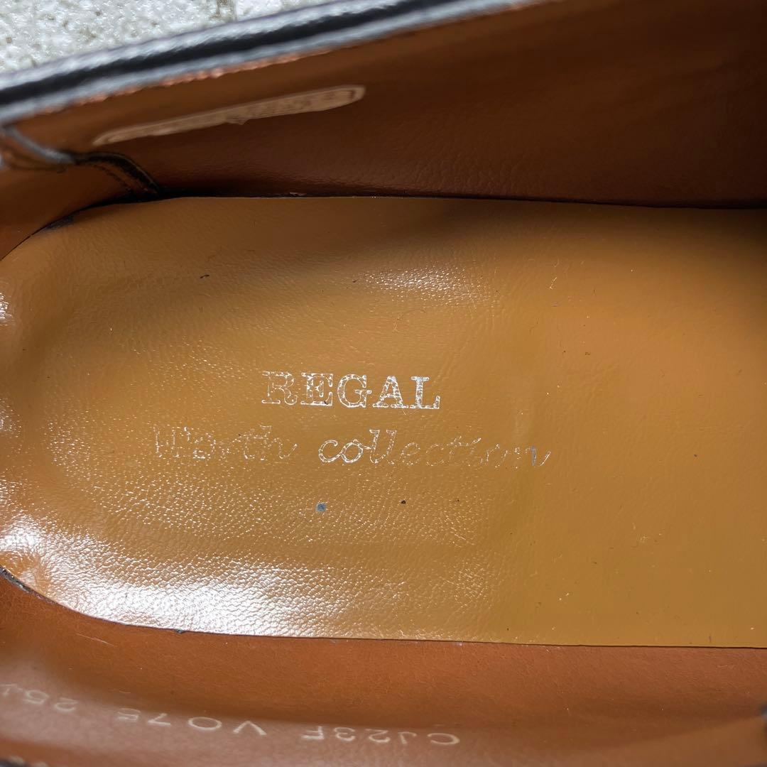 【定番人気】REGAL 25.5cm EEE ストレートチップ 本革 VO75