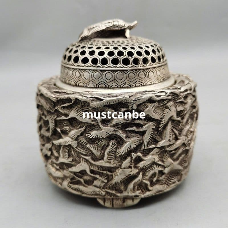 香炉 千鶴香炉 薫香炉 銅製品 工芸品 置物