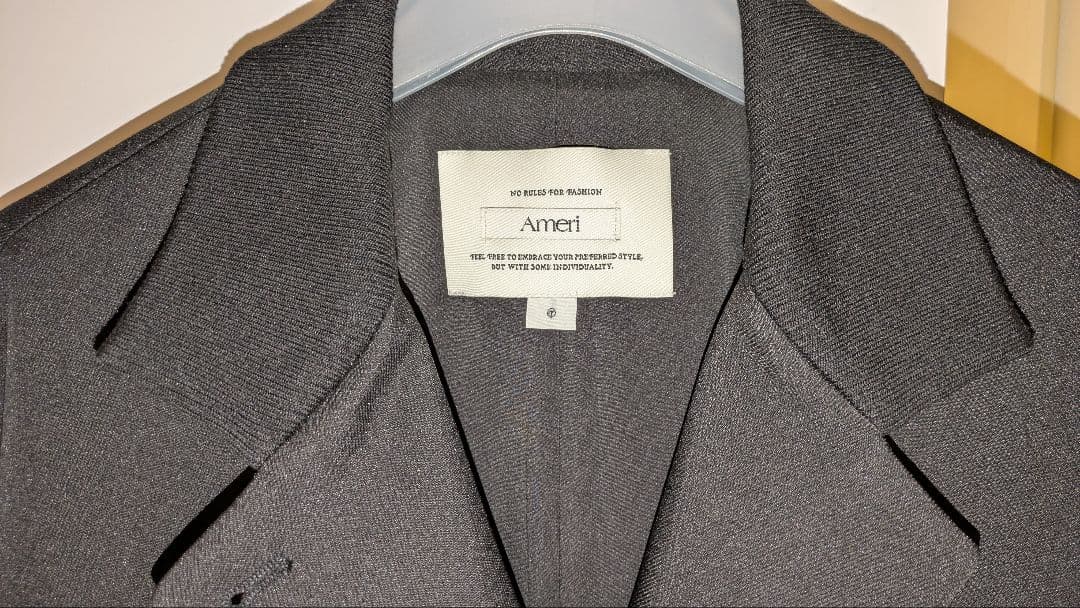 AMERI RIB SWITCHING OVER JACKET 黒 新品 タグ付