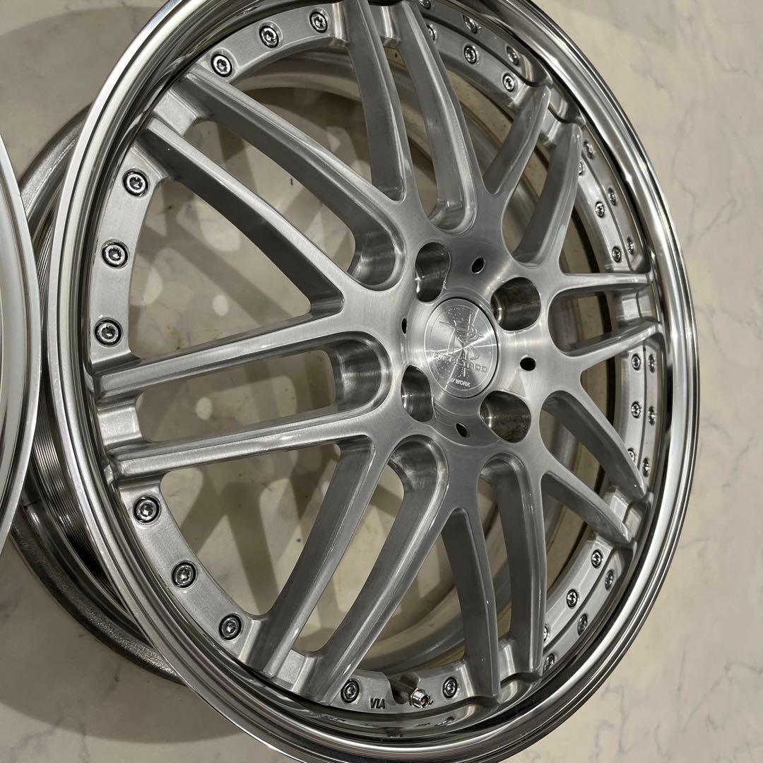 ‼️最終金額‼️ワーク リザルタード17インチ 6J+40 フロント ホイール 2本