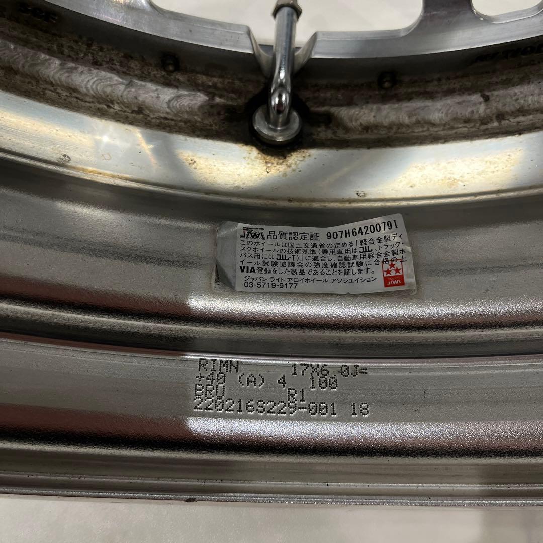 ‼️最終金額‼️ワーク リザルタード17インチ 6J+40 フロント ホイール 2本