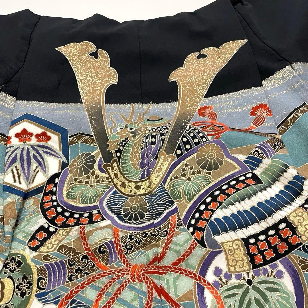 七五三 羽織セット 男の子 羽織 着物 長襦袢 半衿付き 5歳 No.136