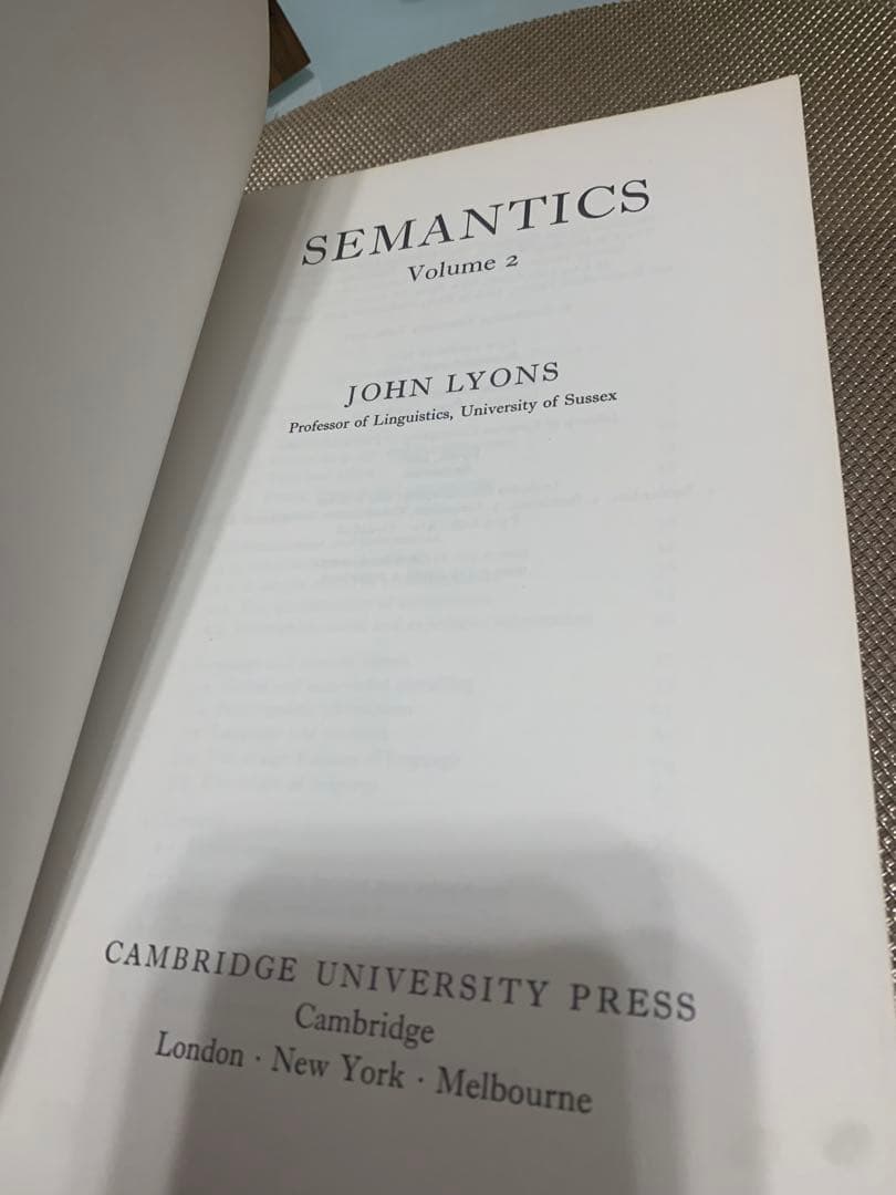 洋書 Semantics 2 John Lyons