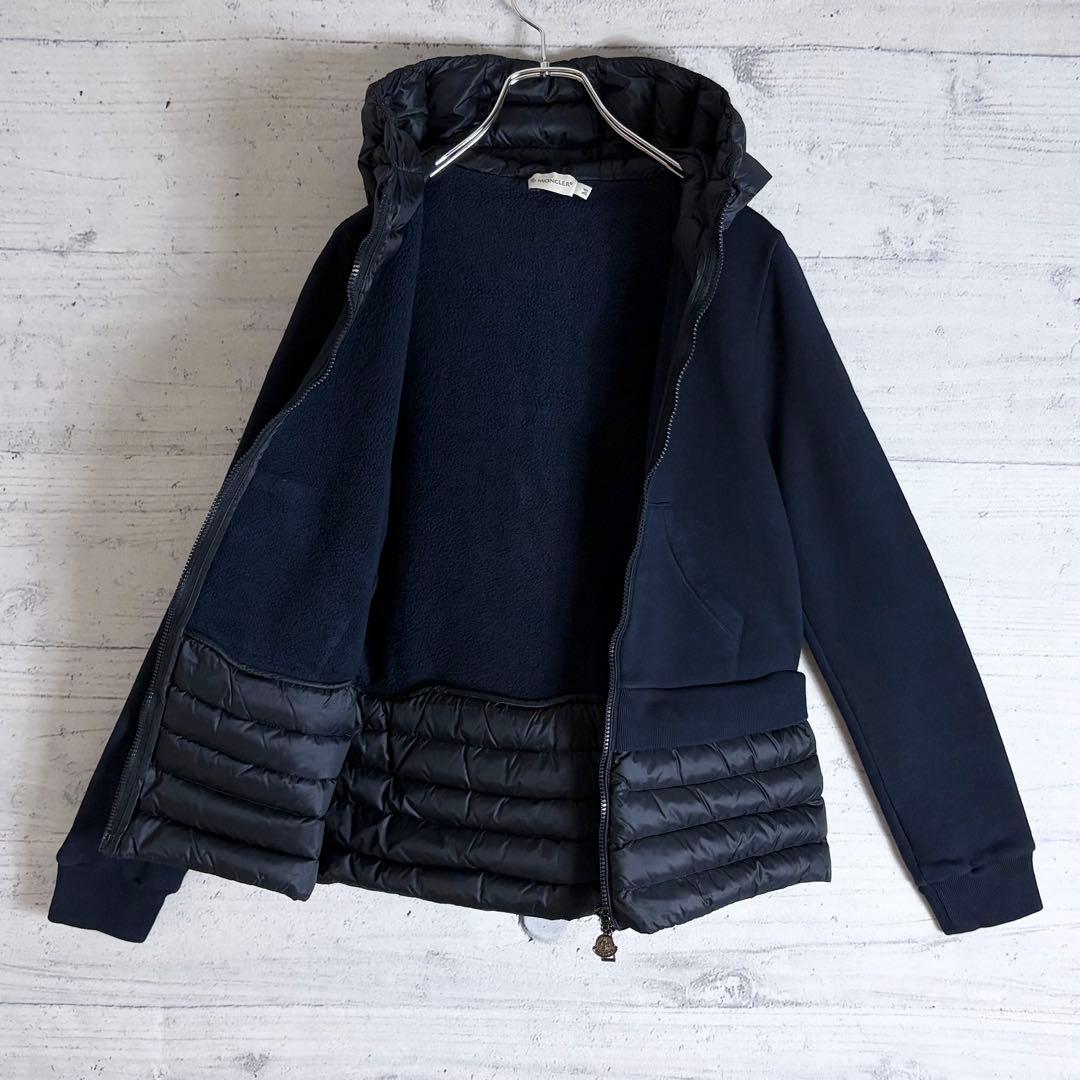 モンクレール マグリア カーディガン ダウン スウェット フード M