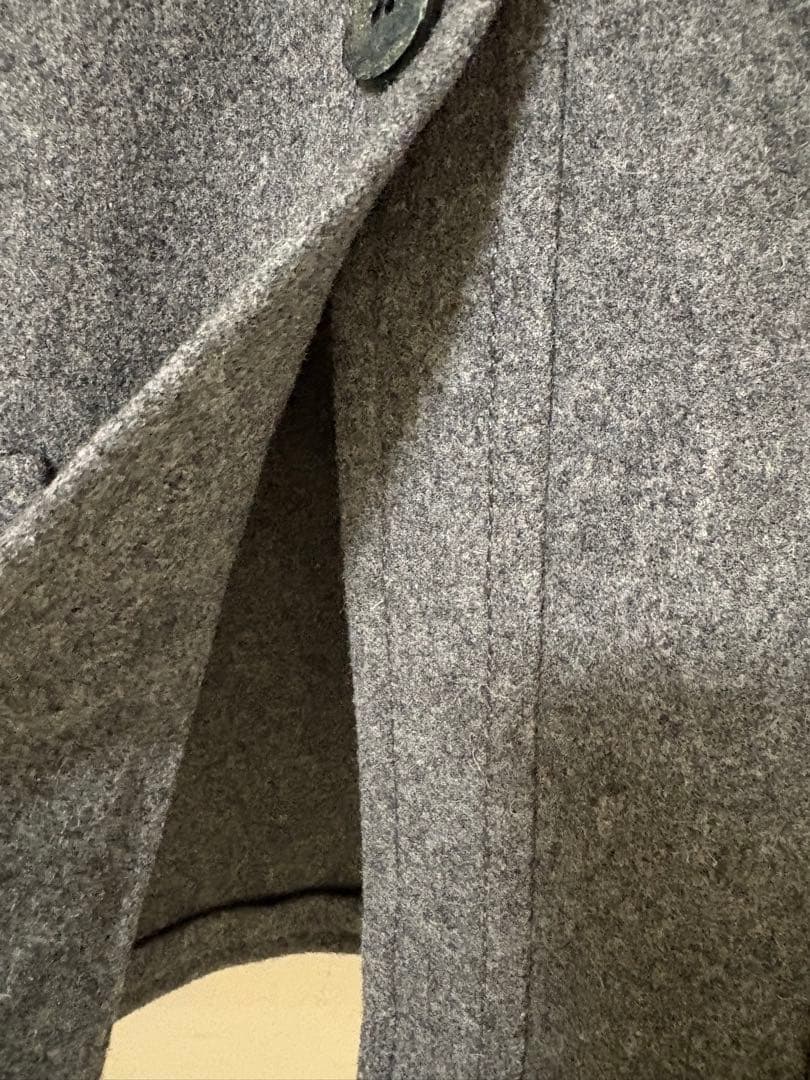 【希少】ヴィンテージCÉLINE ショート丈コート/ウール/グレー