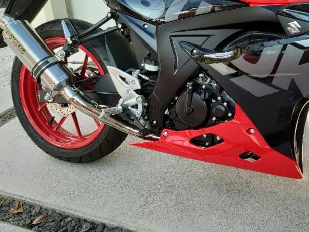 スズキ　GSX-R125 S125 WR'S　チタンオーバルフルエキ