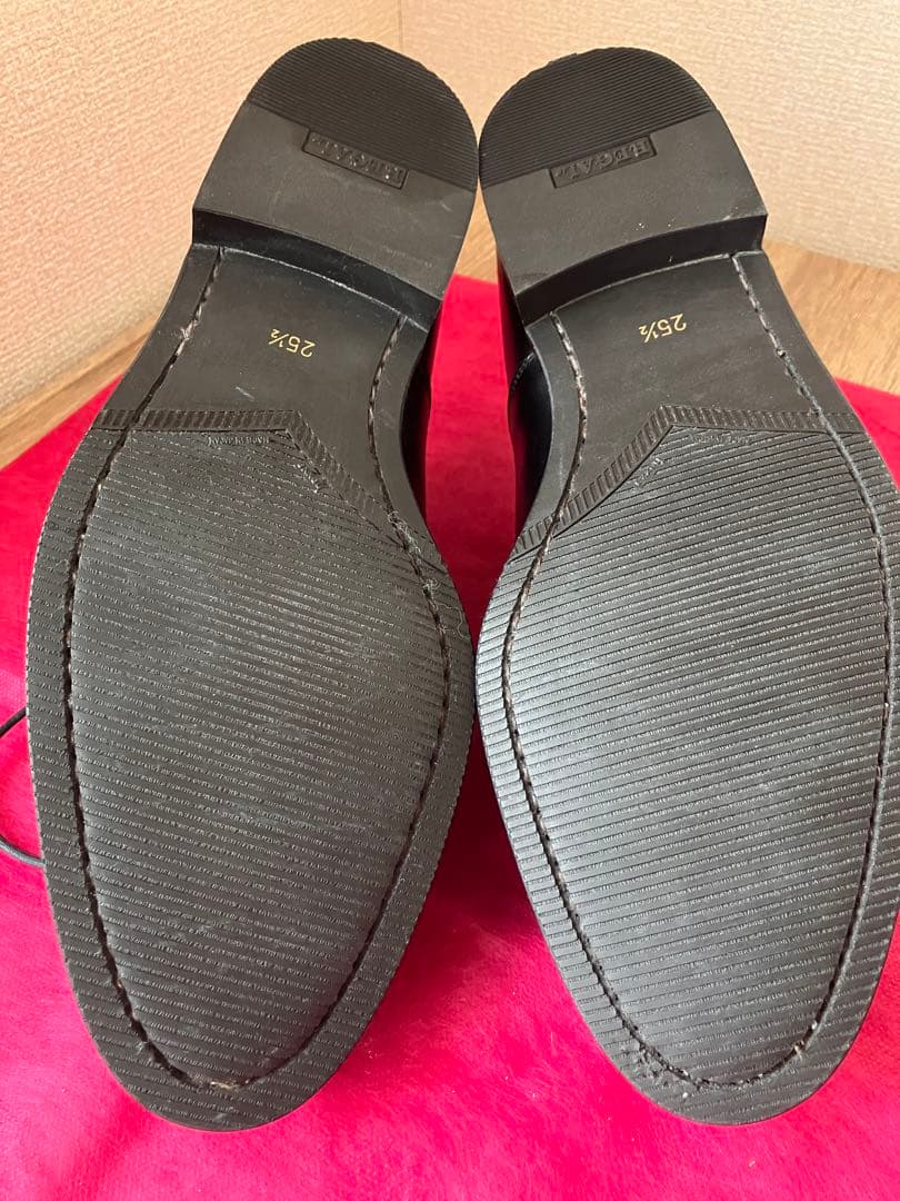 REGAL ブラック ストレートチップ レザーシューズ 革靴