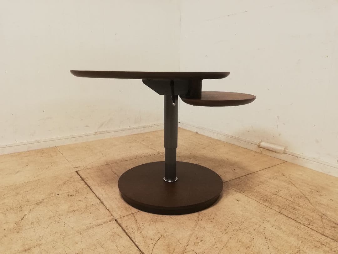 モデルルーム展示品 カリモク家具 ウォールナット 昇降式サイドテーブル
