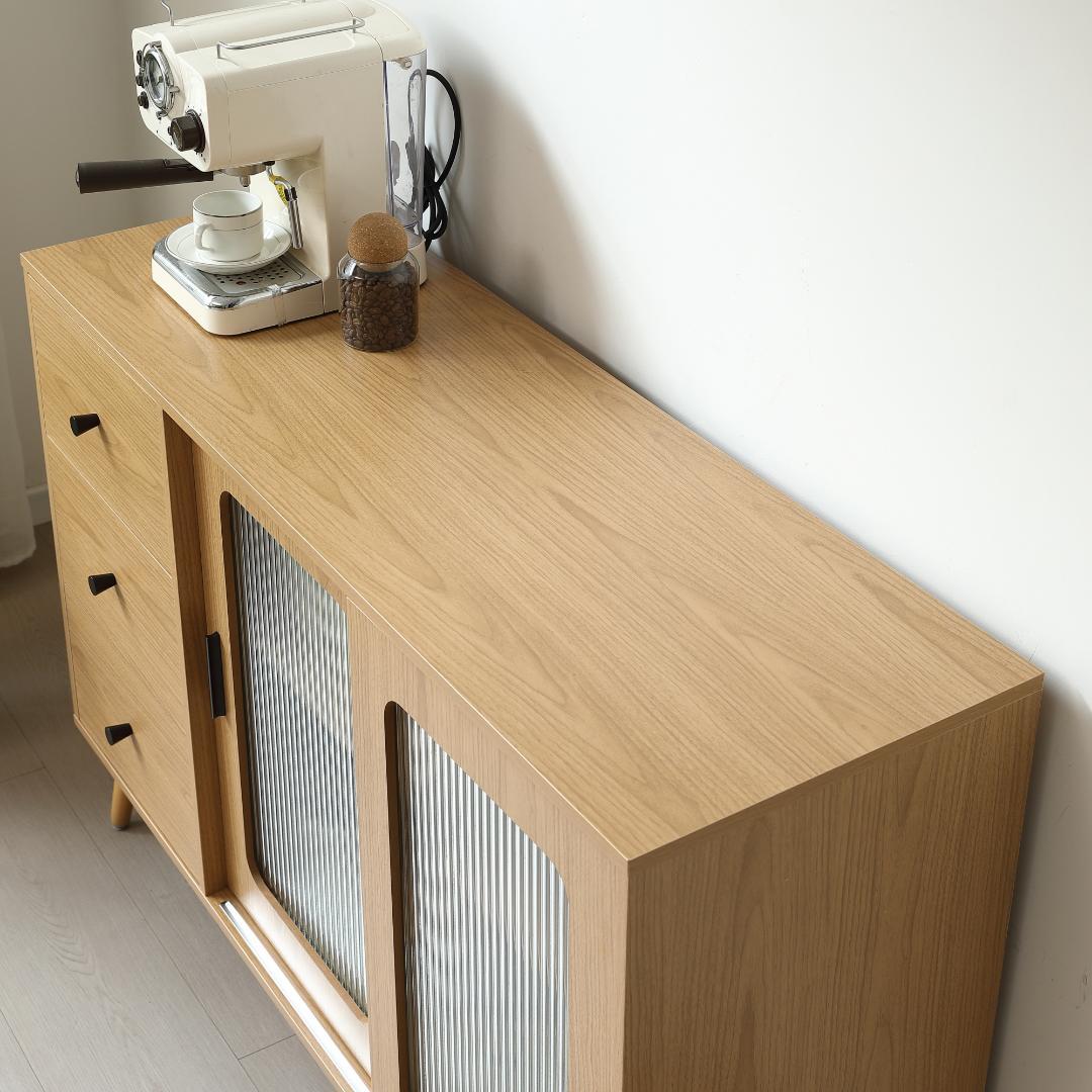 超人気✨！キャビネット サイドボード 食器棚リビングボードタンス　NATURAL